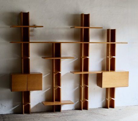 Modular Shelf, Flat Furniture, Modular Shelving System, Sheet Metal Art, Wall Storage Unit, Andermatt, Shelving Design, Retail Shelving, Bookshelf Design