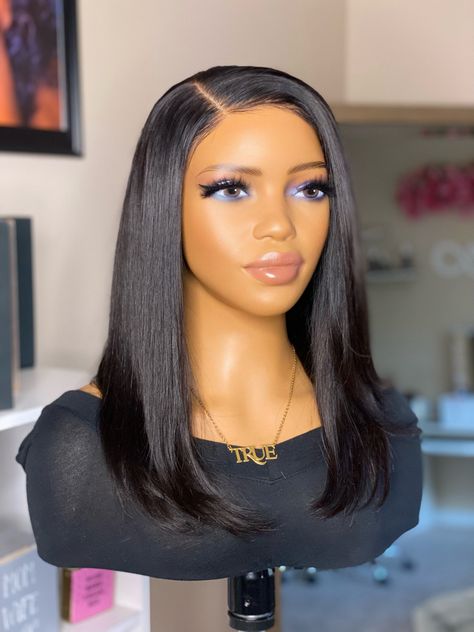 12 inches; 5x5 closure; pressed straight Side Part Closure Wig, Side Part Closure, Service Women, Side Part, Closure Wig, Right Side, Siding, Wigs, Quick Saves