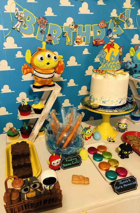 Pixar Party Invitations, Pixar Cakes Ideas, Disney Pixar Party, Pixar Birthday Cake, Disney Pixar Birthday Party, Pixar Birthday Party Ideas, Pixar Party Ideas, Pixar Birthday Party, Pixar Birthday