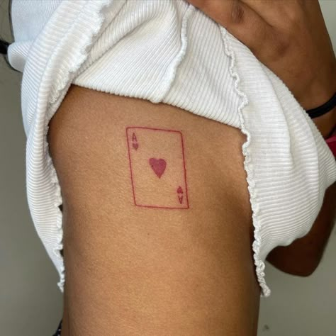 Cute Card Tattoo, Tattoo Cards Playing, Play Card Tattoo, A Card Tattoo, Ace Card Tattoo Design, Playing Cards Tattoo Design, Card Tattoos For Men, Playing Cards Drawing, Playing Card Drawing