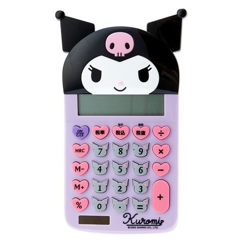 hello kitty, my melody, kuromi, cinnamonroll calculator sanrio cute math cutecore png carrd co Sanrio Calculator, Sanrio School Supplies, Kuromi Face, Kuromi Room, Kuromi Things, Kuromi Stuff, Sanrio Things, Stationary Craft, Kuromi Sanrio