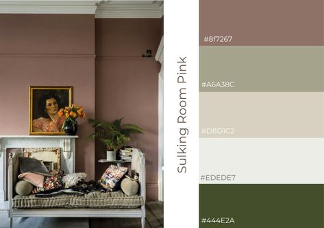 7 Farrow and Ball inspired colour schemes for your website Pallette Color, Sulking Room Pink, Inchyra Blue, Orange Color Schemes, Pink Color Schemes, Farrow And Ball Paint, Green Color Schemes, Farrow And Ball, Blue Color Schemes