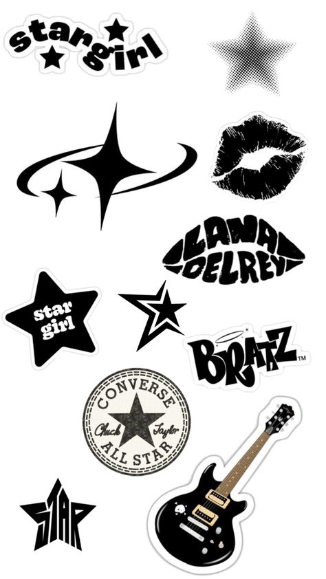 Clear Phone Case Design, Weird Stickers, Y2k Stickers, Small Girly Tattoos, Hand Doodles, Iphone Wallpaper Classy, Snapchat Stickers, Black And White Stickers, Scrapbook Printing