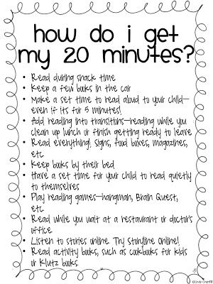 parent reading handout. Put the info about how much 20 minutes a day adds up to, and the benefits, on the back. Ar Charts Accelerated Reader, Family Literacy Night, Curriculum Night, Parent Teacher Communication, Newsletter Ideas, Family Literacy, Reading Specialist, Back To School Night, Teacher Conferences