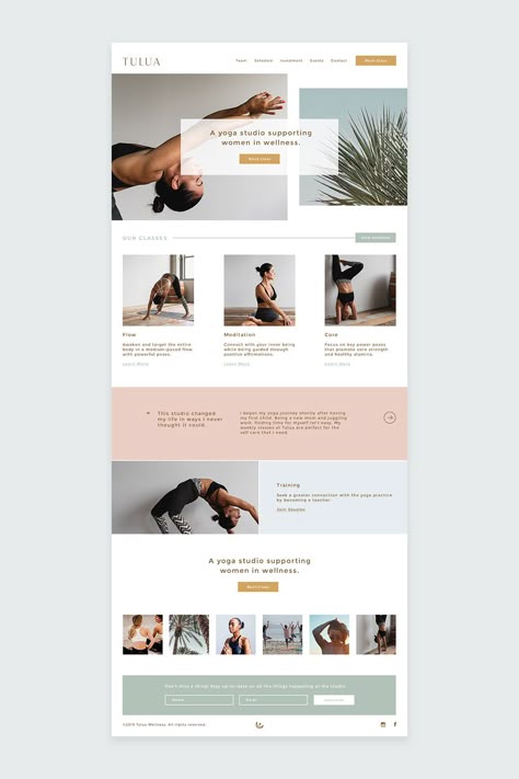 Yoga Studio Website Design, Yoga Website Design Inspiration, Yoga Website Design, Yoga Studio Website, Shopify Website Design Inspiration, Login Web, Yoga Website, Website Layout Inspiration, Unique Website Design