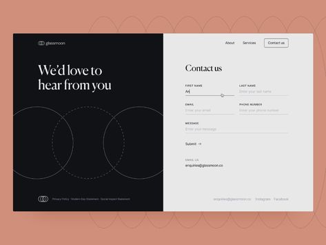 Form Design Web, Contact Us Page Design, 블로그 디자인, Fashion Web Design, Website Design Inspiration Layout, Creative Website Design, Graphic Design Website, Sign Up Page, Slide Presentation