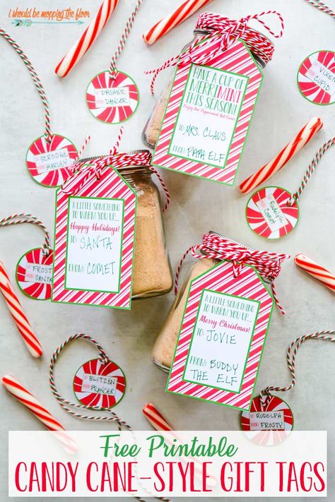 Free Printable Gift Tags for Hot Cocoa Mix in Four Wording Options and Two Shapes Hot Cocoa Mix Gift, Mopping The Floor, Hot Cocoa Gift, Peppermint Hot Cocoa, Merry Christmas Tags, Cocoa Gift, Hot Cocoa Mix, Cocoa Christmas, Free Printable Tags