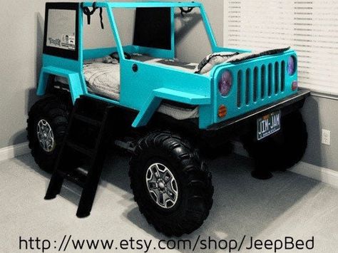 Twin Sized Mattress, Tractor Bed, Jeep Bed, Bunk Bed Plans, Car Furniture, Full Size Mattress, Kids Beds, Toddler Beds, Car Bed