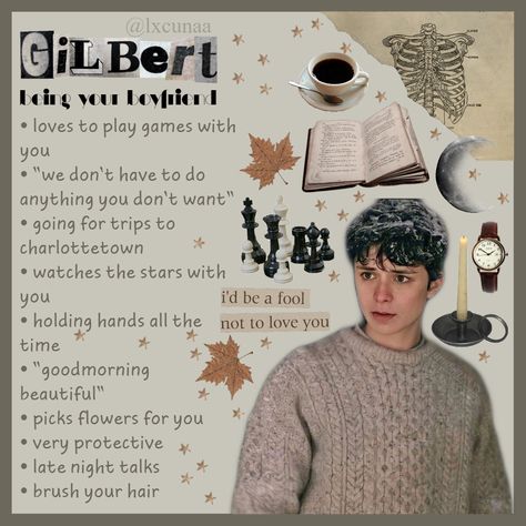 What it's like to have Gilbert Blythe as your boyfriend. From the series 'Anne with an E' Anne With An E Shifting Script, Quotes From Anne With An E, Gilbert Blythe Imagines, Anne And Gilbert Anne With An E, Gilbert Blythe Anne With An E, Anne With An E Style, Anne With An E Aesthetic Outfits, Anne X Gilbert Fanart, Anne With An E Gilbert And Anne