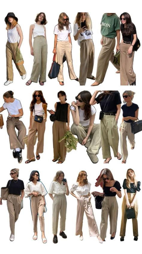 Femme Style Outfits, Tomboy Outfits Summer, Beige Skirt Outfit, Plus Size Aesthetic Outfits, Slacks Outfit, Japan Outfits, Skirt Outfit Summer, Business Casual Outfits For Work, Easy Trendy Outfits