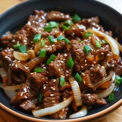 🥘 Sizzle up your dinner with Chinese Beef and Onion Stir Fry! Quick and savory. #StirFryNights Chinese Beef and Onion Stir Fry Ingredients: Beef strips (1 lb (450 g)) Onions, sliced (2) Soy sauce (1/4 cup (60 ml)) Oyster sauce (2 tbsp (30 ml)) Sesame oil (1 tsp (5 ml)) Instructions: Heat oil, sauté onions until soft. Add beef, cook until browned. Stir in sauces, cook for additional 5 mins. 🥢 Experience the vibrant flavors of China in your kitchen tonight! #QuickDinnerFix Sauté Onions, Chinese Beef, Beef Stir Fry Recipes, Stir Fry Ingredients, Instagram Recipes, Beef Strips, Twisted Recipes, Beef Stir Fry, Tender Beef