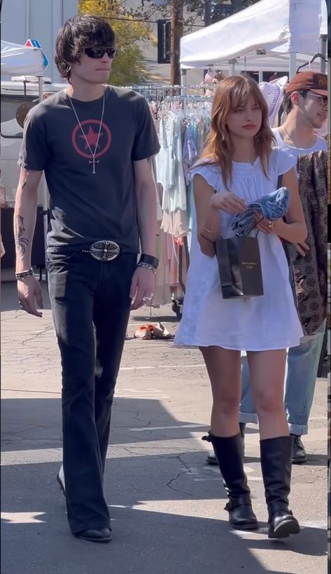 Rockstar’s Girlfriend, Couple Concert Outfits, Rockstar's Girlfriend, Rockstar Girlfriend Outfit, Couture 2023, Rockstar Girlfriend, Dressed To Kill, This Is Love, Couple Outfits