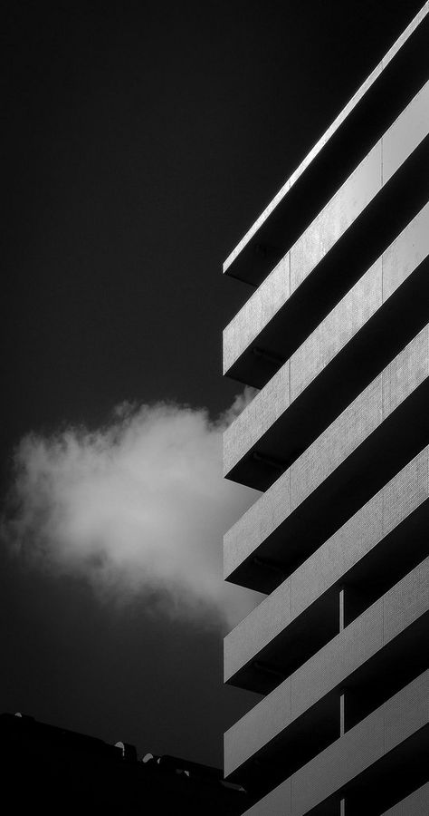 * MASAHIKO KUROKI Abstract Photography Black And White, Architecture Building Photography, Photography Of Buildings, Modern Architecture Wallpaper, Urban Architecture Photography, Black And White Architecture Photography, Architectural Wallpaper, Building Wallpaper, Black And White Architecture