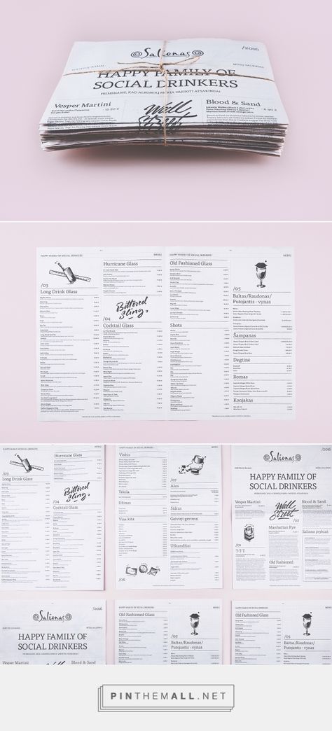 Newspaper Menu Design, Newspaper Packaging, Misfits Art, Newspaper Project, Bistro Interior, Drink Menu Design, Wood Menu, Grilling Menu, Menu Designs