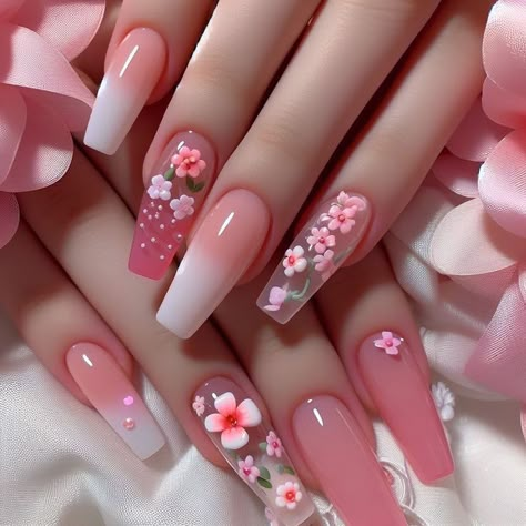 Matte Vs Glossy Nails, Glossy Nails, Pink Nail Art Designs, Simple Spring Nails, Pink Nail Art, Spring Nail Art, Neon Nails, Uñas Acrilicas, Nail Designs Spring