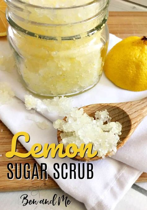 Whether you are just getting started with essential oils or are a seasoned veteran, I think after trying sugar scrubs you'll agree with me that this is one of the simplest DIY recipes ever. I love making them with all different scents, but one of my favorites is this DIY lemon sugar scrub. #essentialoils #aromatherapy #lemonessentialoil #DIYsugarscrub #lemonsugarscrub Homemade Salt Scrubs Recipes, Lemon Salt Scrub, Lemon Body Scrub, Body Salt Scrub, Diy Sugar Scrubs, Blueberry Wine, Lemon Sugar Scrub, Salt Scrubs, Green Tea Lemon