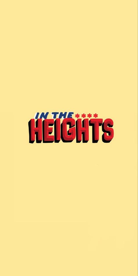 In The Heights Wallpaper, In The Heights Aesthetic, Musicals Wallpaper, Musical Theatre Posters, Musical Wallpaper, Broadway Posters, Chronically Online, Theatre Posters, Theatre Sign