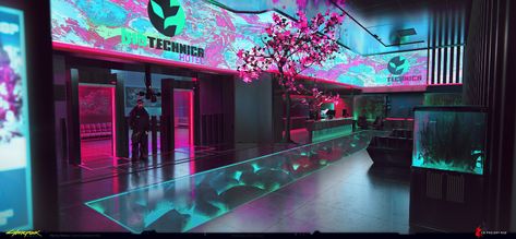 ArtStation - Cyberpunk 2077 | Biotechnica Hotel, Maciej Rebisz Cyberpunk 2077 Art, Red Cyberpunk, Cyberpunk Rpg, Futuristic Aesthetic, Floor Plan Layout, Cyberpunk City, Hotel Interior Design, Cyberpunk Style, Film Inspiration