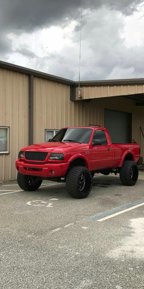 Simple and nice #lifted #ranger #red #paint #automobile Red Ford Ranger, Ford Ranger Build, Lifted Ford Ranger, Ford Ranger Single Cab, Ford Ranger Ideas, Ford Ranger Lifted, 4x4 Ford Ranger, Custom Ford Ranger, Ranger 2010