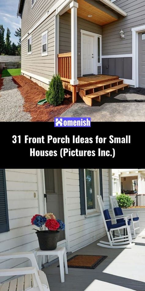 If you have a smaller house and are looking for some ideas of how to make the most of your porch, you’ll want to check out these pictures. We’re highlighting what others have done to spice up their front porches. You’ll see everything from architectural designs to smart landscaping choices to unique seating arrangements to floral and décor ideas. Ideas For Small Houses, Small House Pictures, Backyard Renovation, Unique Seating, Backyard Renovations, Porch Area, Side Porch, Front Porches, Front Porch Ideas