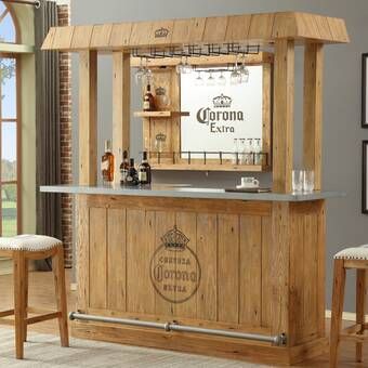 Corona Canopy Bar with Wine Storage Roda Gerobak, Bar Pallet, Bar En Palette, Bar With Wine Storage, Bar Furniture For Sale, Pine Wood Furniture, Pallet Bar Diy, Home Bar Sets, Outside Bars