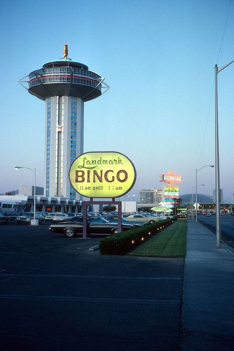 1975 Las Vegas Landmark Hotel Landmark Hotel, Vintage Photo, Las Vegas, Hotel