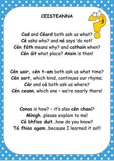 Gaelic Quotes, Irish Gaelic Language, Learning Irish, Irish Poems, Teacher Poems, Gaelic Words, Irish Words, 5th Class, Irish Language