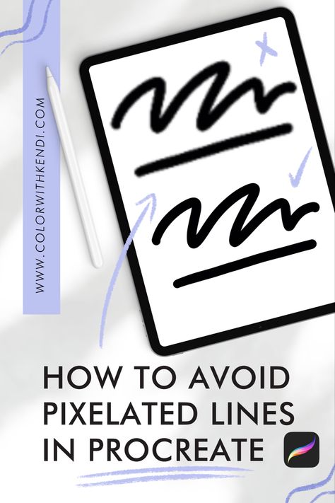 Procreate tips blurry lines How To Get Rid Of Pixelation In Procreate, Procreate Canvas Settings, How To Make Procreate Less Pixelated, How To Remove Pixels On Procreate, Procreate Smooth Lines, Procreate Pixelated, Procreate Classes, Neon Cowgirl, Procreate Downloads