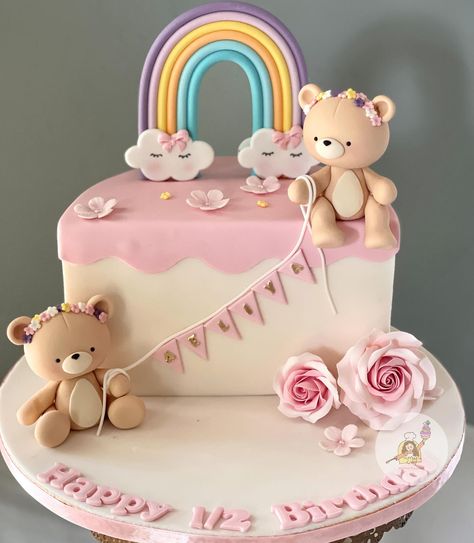 6 Months Baby Birthday Ideas, 6 Month Birthday Cake Ideas, 6 Months Cake Half Birthday, 6 Months Baby Cake, 6months Birthday Cake, 6 Month Baby Cake, Half Birthday Cakes Girl, Half Cake Birthday 6 Months, 1/2 Birthday Cake 6 Months