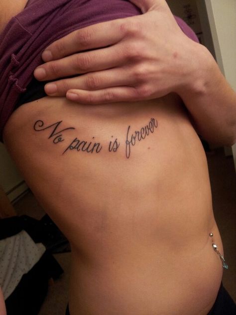 No pain is forever Pain Is Temporary Tat, Temporary Tatoo, Forever Tattoo, Birthday Hairstyles, Dope Tattoos, Prom Hair, Tattoo Quotes, Tatting, Tattoos