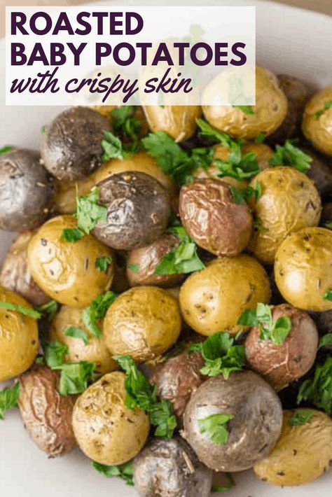 Tri Colored Potatoes Recipes, Colorful Potatoes Recipes, Roasted Tri Color Potatoes, Rainbow Potatoes Recipes, Tricolor Potatoes Recipes, Tri Color Potatoes Recipes, Sides With Tri Tip, Side Dishes For Tri Tip, Sides For Tri Tip Dinner