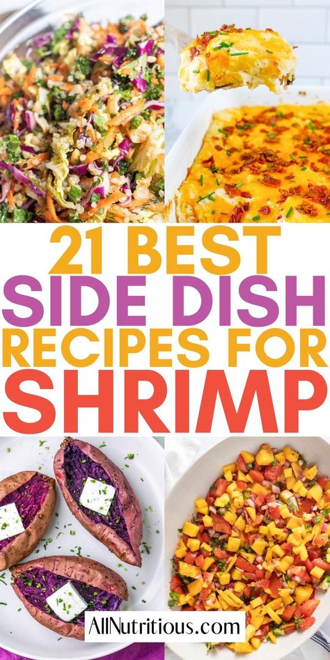 You can easily have more delicious and flavorful side dish recipes for your shrimp dinner when you prepare any of these yummy sides for shrimp. These incredible shrimp side dish recipes will have everyone going back for seconds. Sides For Shrimp Dinner, Sides For Coconut Shrimp, Sides To Go With Shrimp, Shrimp Sides, Side Dishes For Shrimp, Sides For Shrimp, Shrimp Side Dish, Baked Stuffed Shrimp, Shrimp Casserole