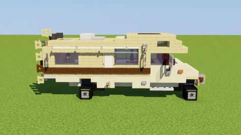 Custom Ford Motorhome Minecraft Project Ford Motorhome, 4x4 Motorhome, Minecraft Car, Minecraft Modern City, Minecraft City Buildings, Minecraft Modern, Minecraft Medieval, Cool Minecraft Houses, Minecraft Furniture