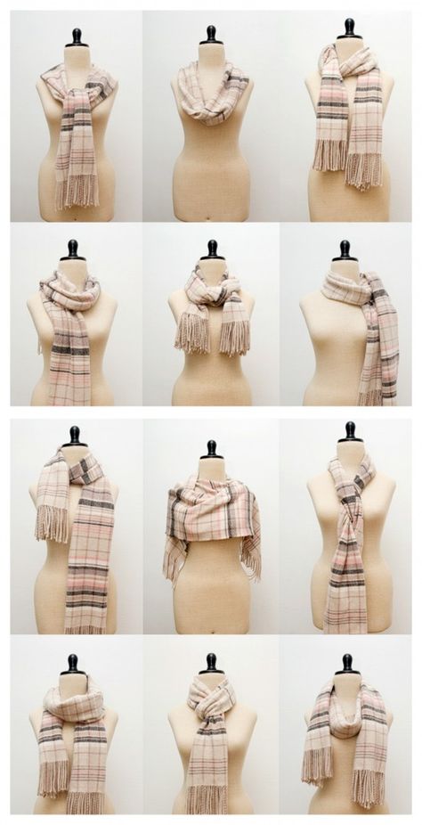 38 Trendy Ways to Tie A Scarf! Ways To Tie A Scarf, Tie A Scarf, Mode Tips, Ways To Wear A Scarf, How To Wear A Scarf, Scarf Tying, Dandy, Scarf Styles, Sewing Tutorials