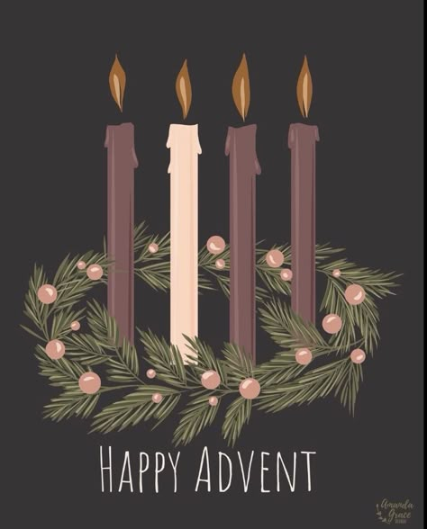 Happy Advent, Candle Graphic, Best Christmas Quotes, Biblical Artwork, Christmas Scripture, Candle Drawing, Merry Christmas Wallpaper, Advent Calenders, Advent Candles