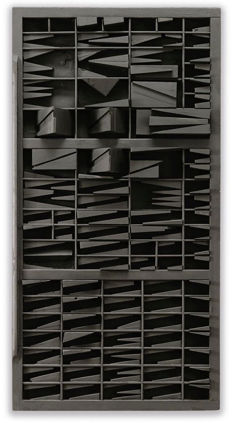 Nevelson Louise, Louise Nevelson, Concrete Sculpture, Black Tiles, End Of Days, Abstract Expressionist, Magazine Art, Wood Sculpture, Painted Wood