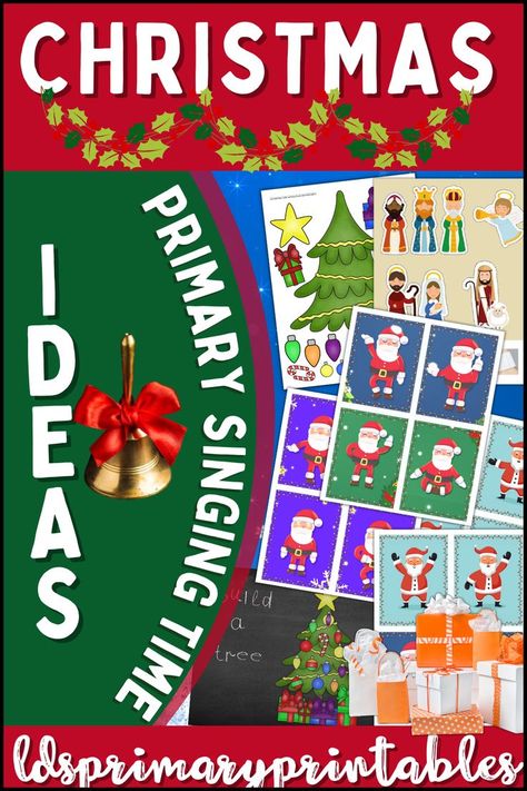 Church Christmas Songs, Singing Time Ideas Primary, Primary Singing Time Ideas, Christmas Primary, Lds Primary Songs, Singing Time Ideas, Lds Christmas, Lds Primary Singing Time, Primary Program