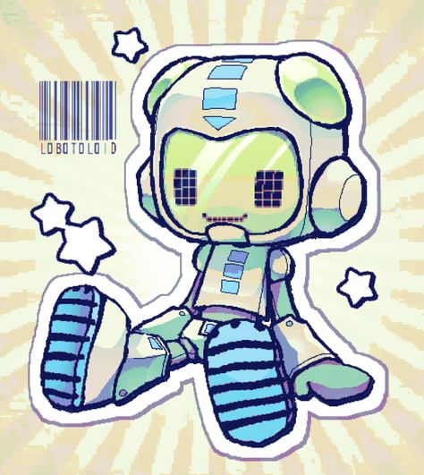 Robot Oc Ideas, Computer Character Design, Mysims Characters, Geometric Character Design, Space Character Design, Button Drawing, Cute Robot, Nintendo Art, Card Captor