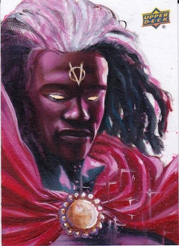 UPPER DECK MARVEL UNBOUND SKETCH CARD - BROTHER VOODOO Comic Art Brother Voodoo, Painting On Cardboard, Marvel Cards, Art Gallery Room, Gallery Room, Selling Artwork, Art Archive, Upper Deck, Featured Art