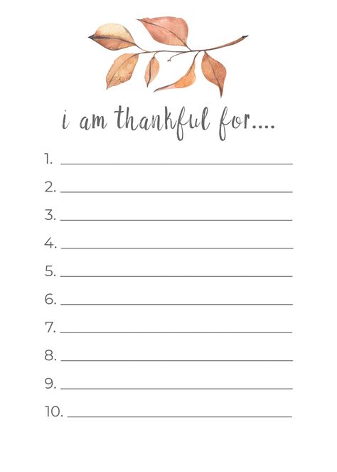 Count your blessings with this Thanksgiving Thankful List printable. #thanksgivingprintable #fallprintable #thankfulprintable Thankful List Printable, Thanksgiving Notes Thankful For, I’m Thankful For, November Chapter 11 Of 12, I Am Thankful For, I Am Thankful For Printable, Thankful For Printable, Thanksgiving List, Thankful Journal