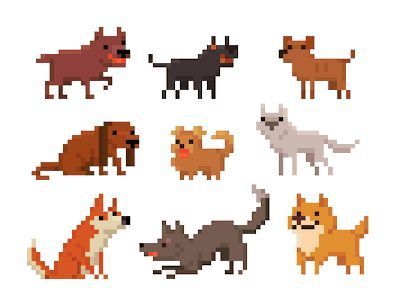 How To Pixel Art, Pixel Art Minecraft, 3d Pokemon, Dog Tumblr, Piskel Art, 8 Bit Art, Pixel Characters, Pixel Art Tutorial, 8bit Art