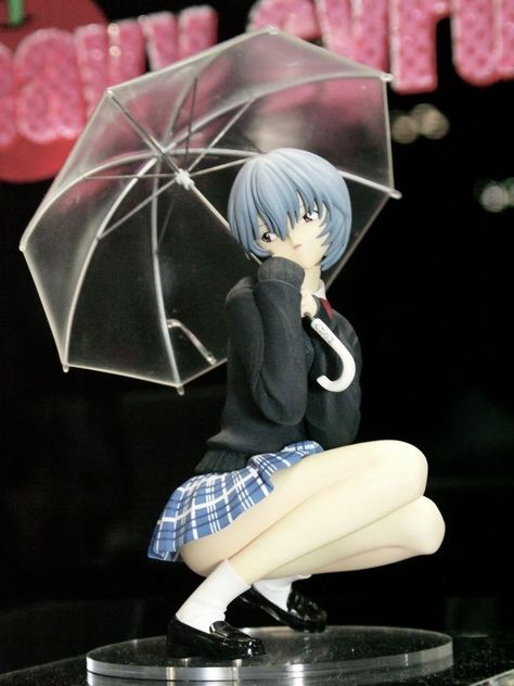 Anime Figures Evangelion, Cute Anime Figure Poses, Rei Figure Evangelion, Rei Ayanami Figurines, Nendroid Figures, Anime Figure Poses, Rei Art, Evangelion Figures, Rei Evangelion