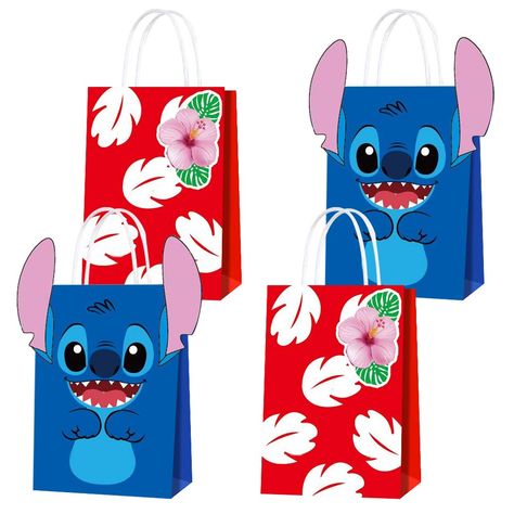 PRICES MAY VARY. Lilo & Stitch Gift Bags: Pack includes 16 stitch theme gift bags,with paper white rope cord handles. Dimensions: Bags measure 8.2 x 5.8 x 3.1 inches. Durable & Safe Party Bags: Each bag is reinforced to keep the contents safe and contained. Safely and neatly distribute party favors or giveaways to your guests. Portable and Convenient: Comfortable rope handles and open design make the bags easy to fill, store, and carry. Multipurpose Bags: These stitch bags are perfect for holdin Stitch Goodie Bags, Stitch Party Favors, Stitch And Angel Birthday Party, Lilo Stitch Party, Lilo And Stitch Party, Stitch Bday, Stitch Birthday Party, Disney Candy, Meg 2