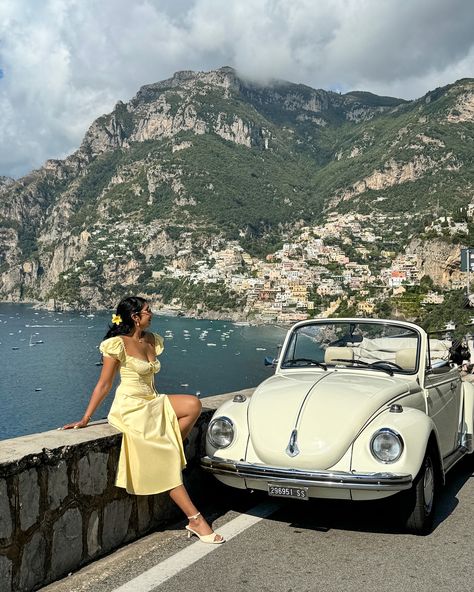 A destination of my dreams! 🍋🇮🇹🛵 📍Positano, Italy Thank you @positanovintage 💛 I had an amazing day cruising along the coast 🚘 Amalfi coast, vintage car, Italy, vacation outfit, Italy travels, European summer, beetle convertible #italytrip#italyoutfit#italyiloveyou#traveltoitaly#positanoview#positanoitaly#vintagecar#babyboofashion#yellowdress#pinterestgirl#amalficoastitaly#amalficoast#positanovibes#vintagestyle#vwbeetle Coast Amalfi, Beetle Convertible, Positano Italy, Fashion Articles, Vacation Outfit, Italy Vacation, Amazing Day, European Summer, Positano