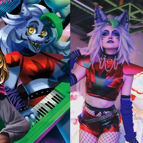 I bet I’m your favorite. 🐺🏁💜 #securitybreach #roxannewolf Roxy Cosplay Fnaf, Glamrock Chica Cosplay, Roxanne Wolf Cosplay Human, Lolbit Cosplay, Cosplay Inspo, Lolbit Cosplay Ideas, Loona Cosplay Helluva Boss, Fnaf Makeup, Monster High Werecats