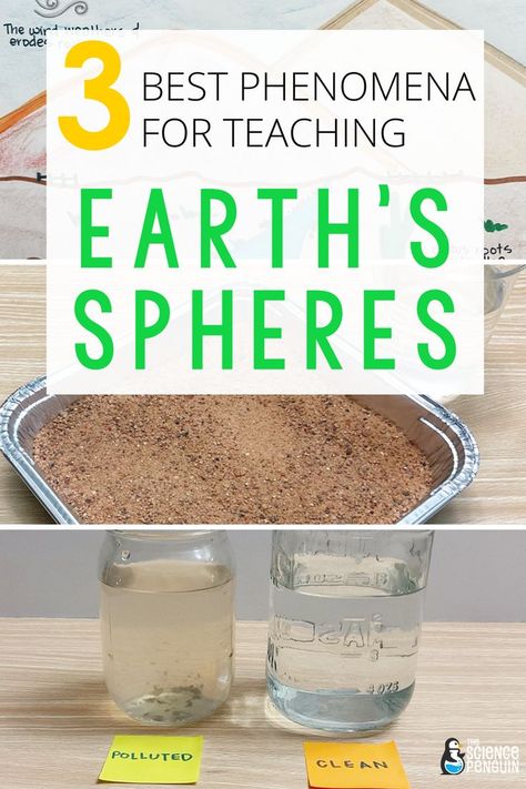 5th Grade Science Experiments, Earth Science Experiments, Earth Science Middle School, Earth Science Projects, Science Lessons Middle School, Teaching Weather, The Science Penguin, Earth's Spheres, Science Penguin