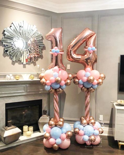 Balloons Number, Balloons Bouquet, Tire Garden, Balloon Tower, Balloon Ideas, Diy Birthday Decorations, Balloon Columns, Balloon Flowers, Balloon Decor