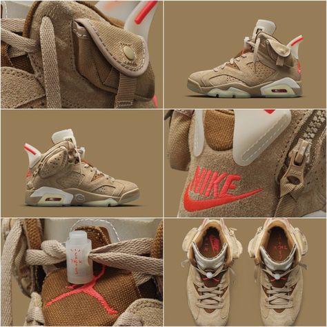 Travis Scott Jordan 6 Outfit Men, Jordan 6 Travis Scott British Khaki, Jordan 6 Travis Scott Outfit, Outfits With Air Jordans, Jordan 6 British Khaki, Air Jordan 6 Travis Scott, Jordan 6 Travis Scott, Casual Sneakers For Men, Jordan Swag