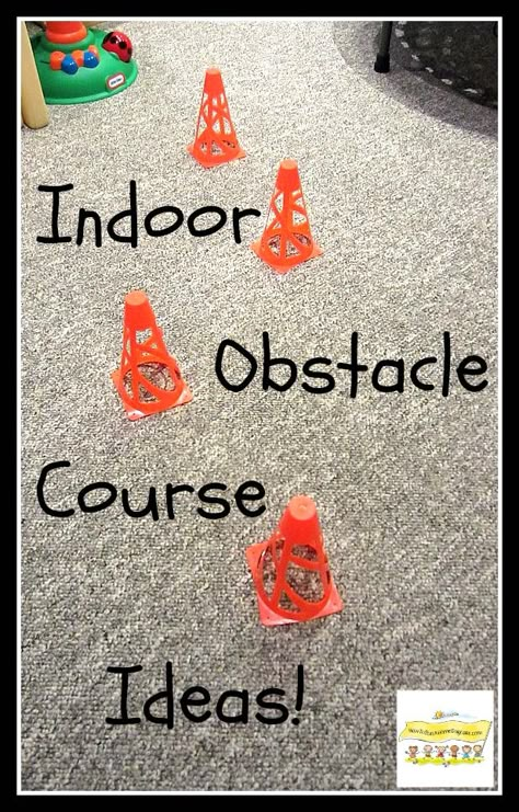 Indoor Obstacle Course Ideas. Fun way to help kids burn some extra energy when they're stuck inside. Indoor Obstacle Course Ideas, Preschool Pe, Indoor Obstacle Course, Obstacle Course Ideas, Gym Games For Kids, Kids Obstacle Course, Course Ideas, Indoor Recess, Indoor Gym