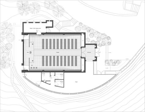 Gallery of The Westin Miyako Kyoto / Chapel Renovation / KATORI archi+design associates - 16 Chapel Renovation, Church Building Plans, Church Design Architecture, Multipurpose Hall, Archi Design, Architecture Sketchbook, Elegant Hotel, Interior Design Sketches, Architecture Design Sketch